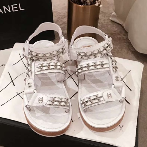샤넬 체인 샌들
