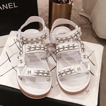 샤넬 체인 샌들