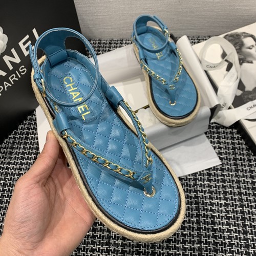 샤넬 체인 샌들