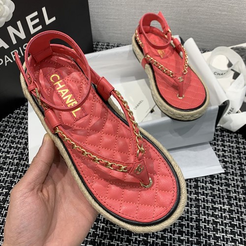 샤넬 체인 샌들