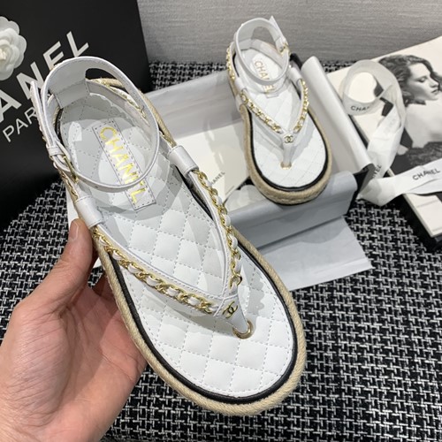샤넬 체인 샌들
