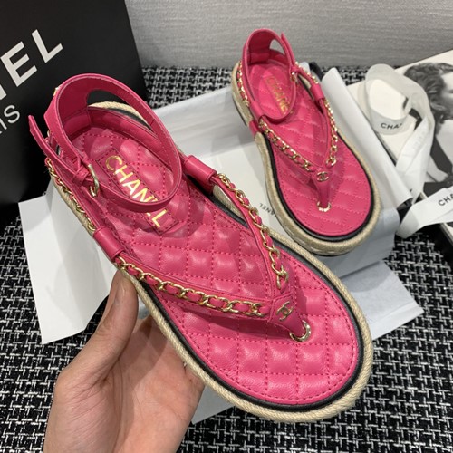 샤넬 체인 샌들