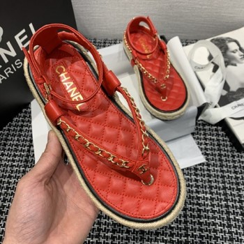 샤넬 체인 샌들