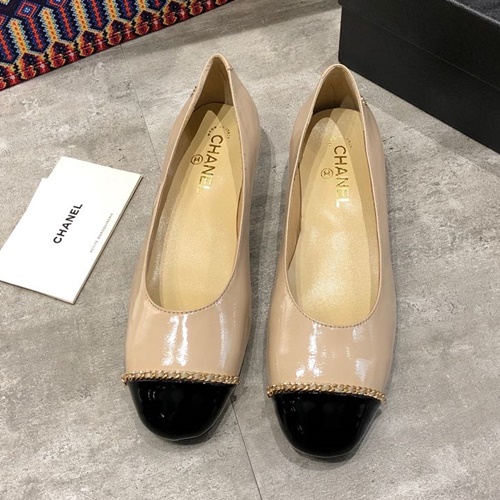 샤넬 체인 플랫슈즈