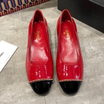 샤넬 체인 플랫슈즈