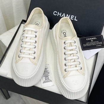 샤넬 캔버스 스니커즈