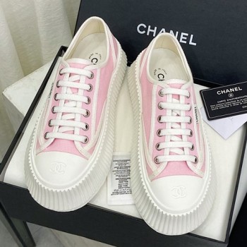 샤넬 캔버스 스니커즈