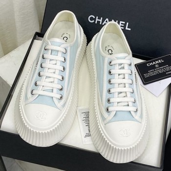 샤넬 캔버스 스니커즈