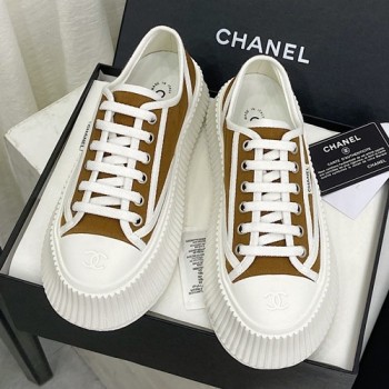 샤넬 캔버스 스니커즈