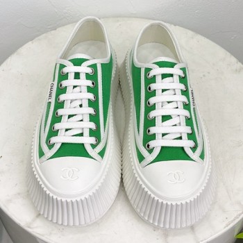 샤넬 캔버스 스니커즈