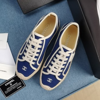 샤넬 캔버스 에스파듀 스니커즈