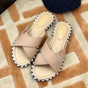 샤넬 크로스 슬리퍼,뮬