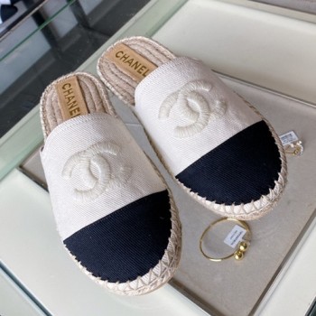 샤넬 트위드 에스파듀 블로퍼,뮬