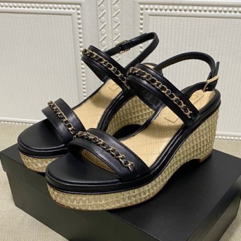 샤넬 플랫폼 샌들