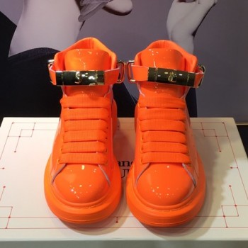 알렉산더 맥퀸 남.여 오버솔 하이탑 스니커즈