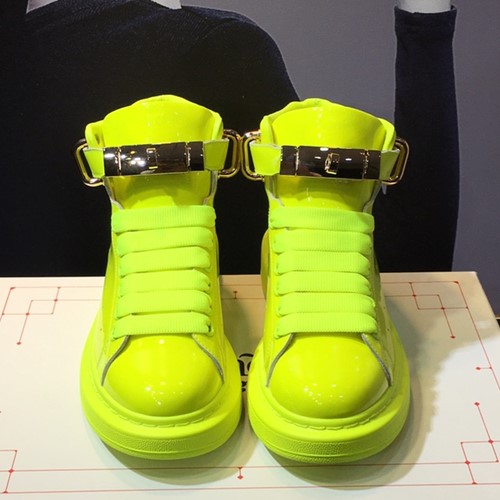 알렉산더 맥퀸 남.여 오버솔 하이탑 스니커즈