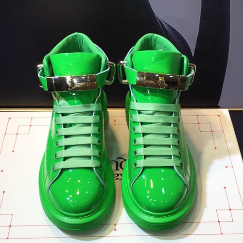 알렉산더 맥퀸 남.여 오버솔 하이탑 스니커즈