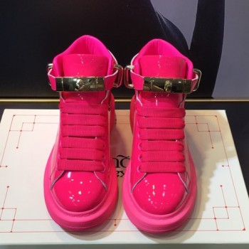 알렉산더 맥퀸 남.여 오버솔 하이탑 스니커즈