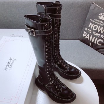 알렉산더 맥퀸 레이스업 TALL 부츠
