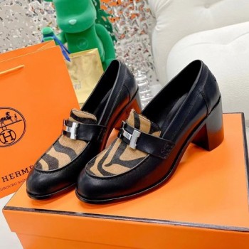 에르메스 DAUPHINE 도핀 펌프스힐