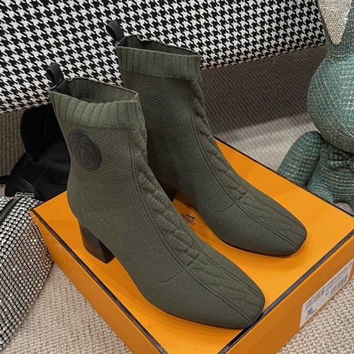 에르메스 볼베르 니트 앵클부츠