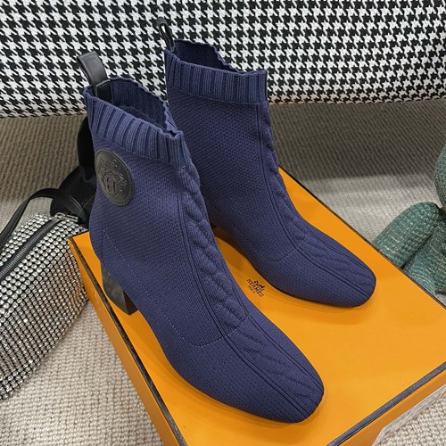 에르메스 볼베르 니트 앵클부츠