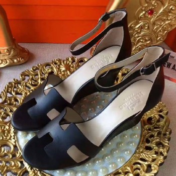 에르메스 웨지힐 샌들