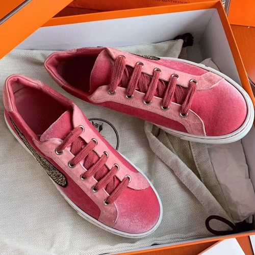 에르메스 윙패치 벨벳 스니커즈