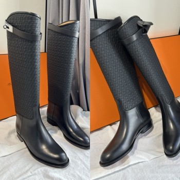 에르메스 컬리 버클 롱부츠