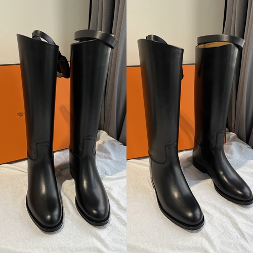 에르메스 컬리 버클 롱부츠