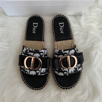 자디올 CD 로고 슬리퍼 뮬