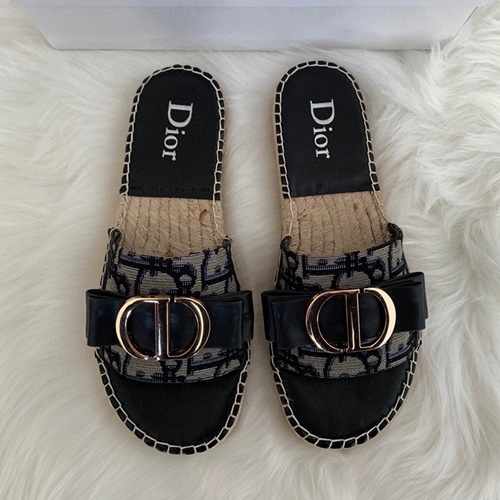 자디올 CD 로고 슬리퍼 뮬