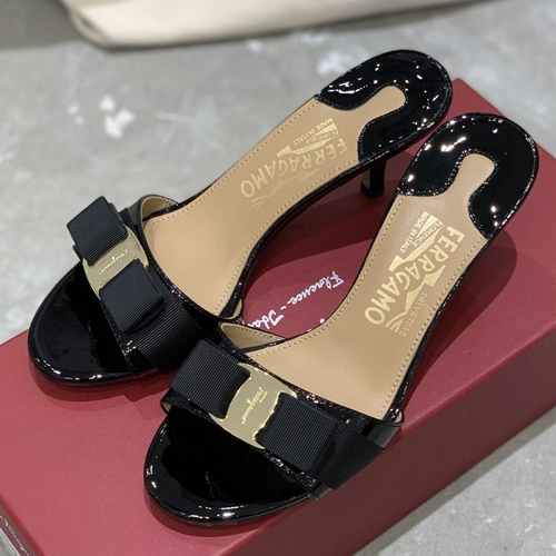 페라가모 가비나 리본 뮬,슬리퍼