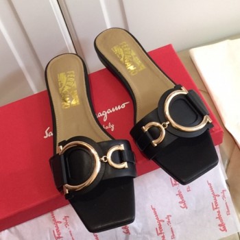 페라가모 간치니 로고 슬리퍼,뮬