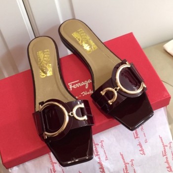 페라가모 간치니 로고 슬리퍼,뮬