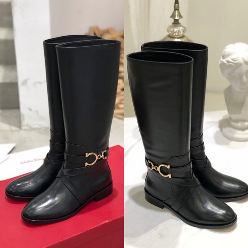 페라가모 롱 부츠