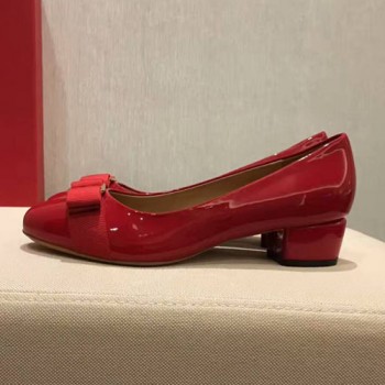 페라가모 바라 리본 펌프스