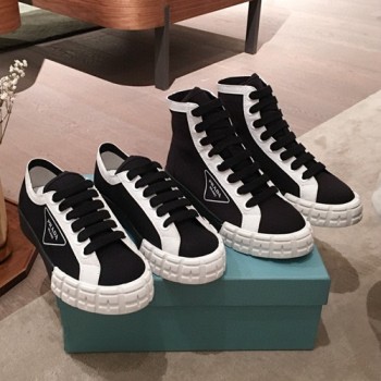 프라다 개버딘 로우탑 스니커즈, 하이탑