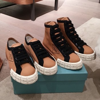 프라다 개버딘 로우탑 스니커즈, 하이탑