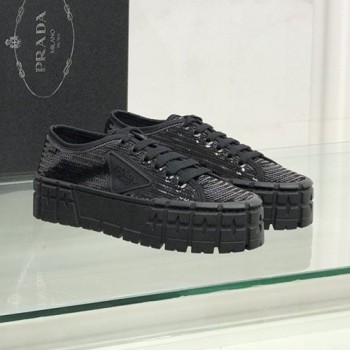 프라다 개버딘 휠 스니커즈