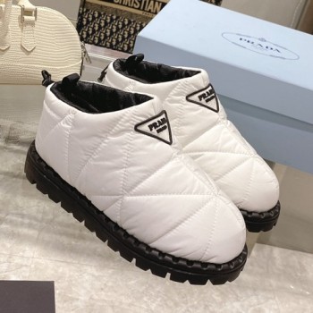 프라다 패딩 나일론 로우 부츠