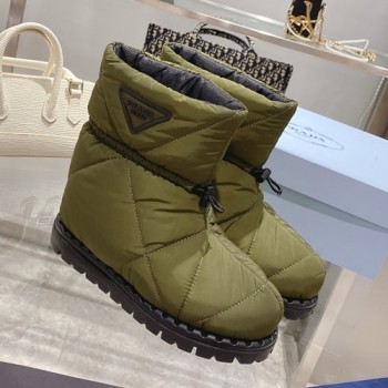 프라다 패딩 나일론 블로우 패딩 부츠