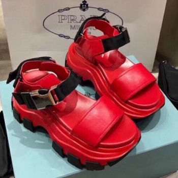 프라다 플랫폼 샌들