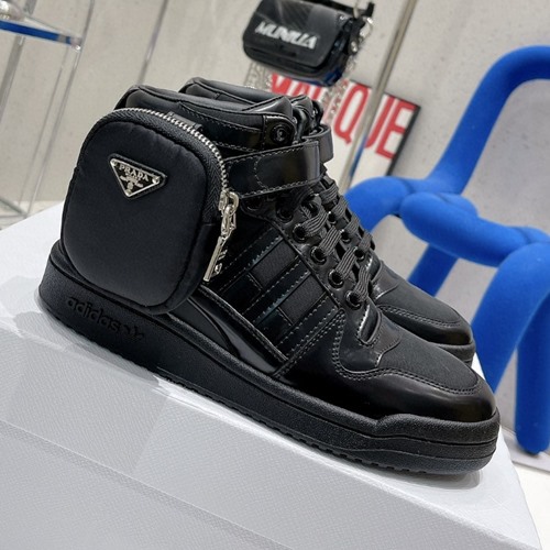 프라다×아디다스 포럼 남.여 하이탑 스니커즈