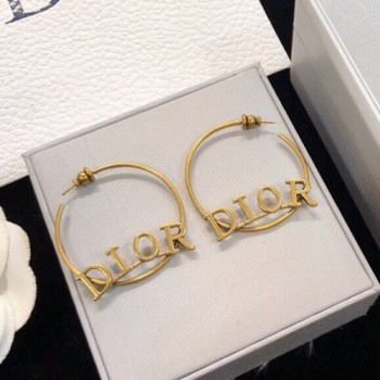 디올 CD로고 링 귀걸이