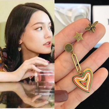 디올 하트 귀걸이