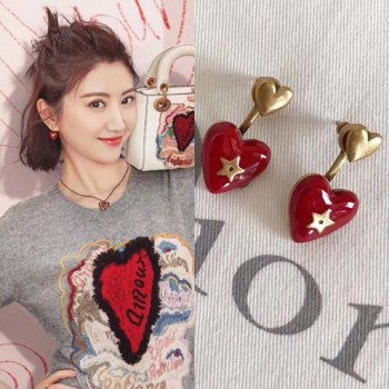 디올 하트 귀걸이