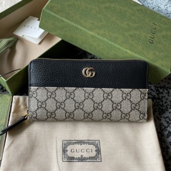 구찌 456117 GG 마몬트 지퍼 어라운드 장지갑