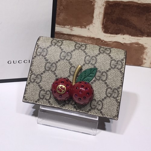 구찌 GG 수프림 체리 카드지갑