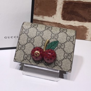 구찌 GG 수프림 체리 카드지갑